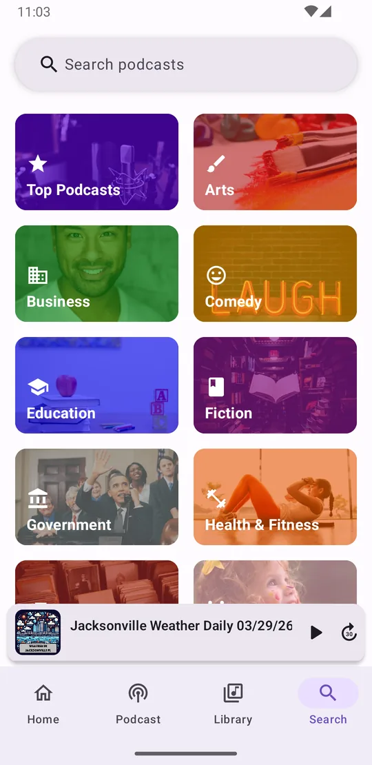 HoneyPod category search